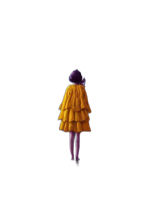 dress, jacket, hair, umbrella, concept art, pixel art, 3d render, watercolor transparent PNG cut-out