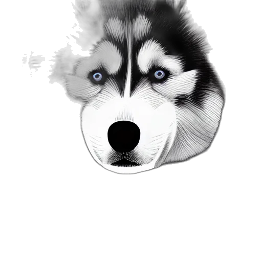 animal, creature, mask, face, photorealistic, pencil sketch, fantasy art, cartoon transparent PNG cut-out