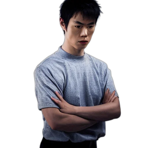 staff, face, photorealistic, pixel art transparent PNG cut-out