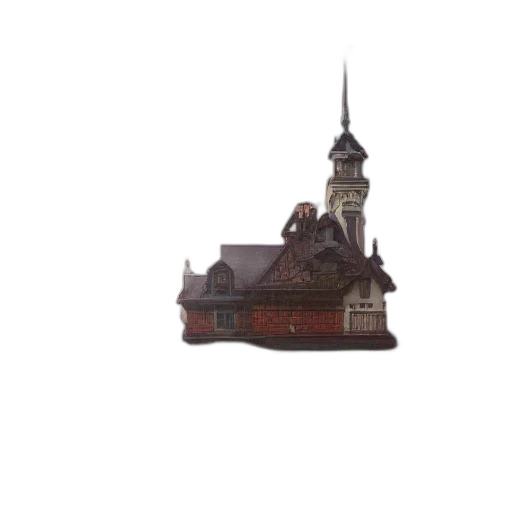 building, crown, staff, hat, 3d render, concept art, photorealistic, pixel art transparent PNG cut-out