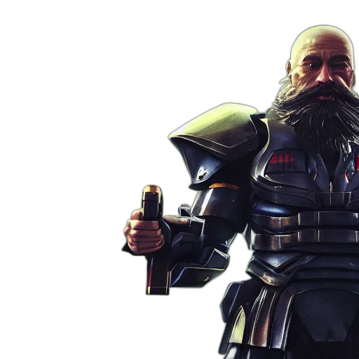 concept art, fantasy art, 3d render, comic book art, portrait, anime, android, tiny transparent PNG cut-out