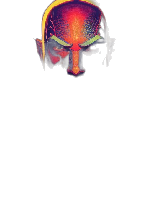mask, face, robot, creature transparent PNG cut-out