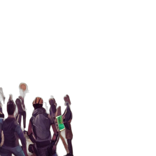 staff, mask, umbrella, hair transparent PNG cut-out