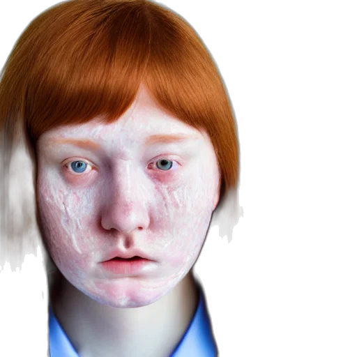 face, mask, hair, jacket transparent PNG cut-out