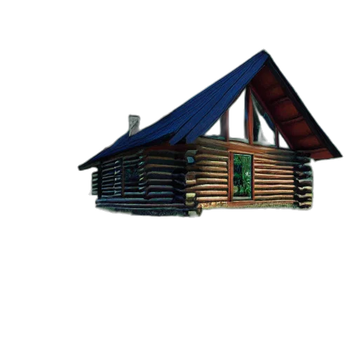 building, furniture, 3d render, concept art, photorealistic, forest, log, cabin transparent PNG cut-out