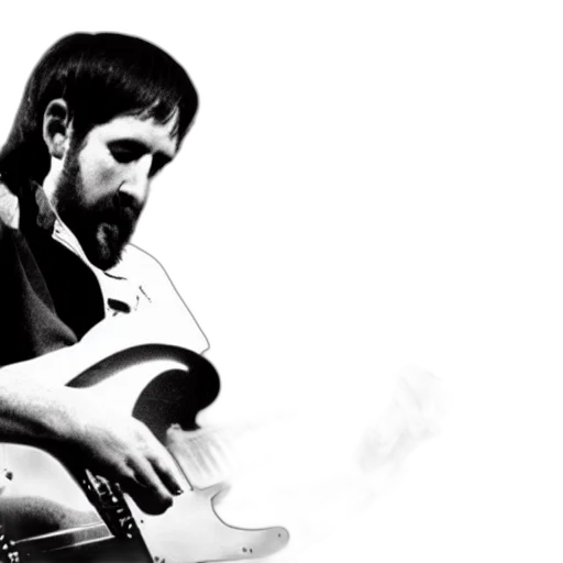photorealistic, roy, buchanan, playing transparent PNG cut-out