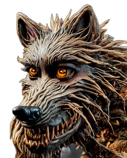 animal, mask, creature, face, fantasy art, concept art, photorealistic, 3d render transparent PNG cut-out