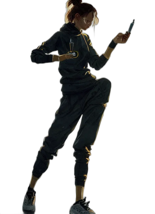 staff, jacket, mask, sword, concept art, 3d render, photorealistic, anime transparent PNG cut-out