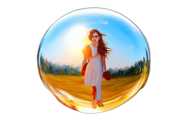 dress, jewelry, oil painting, photorealistic, fantasy art, concept art, sunset, emma transparent PNG cut-out
