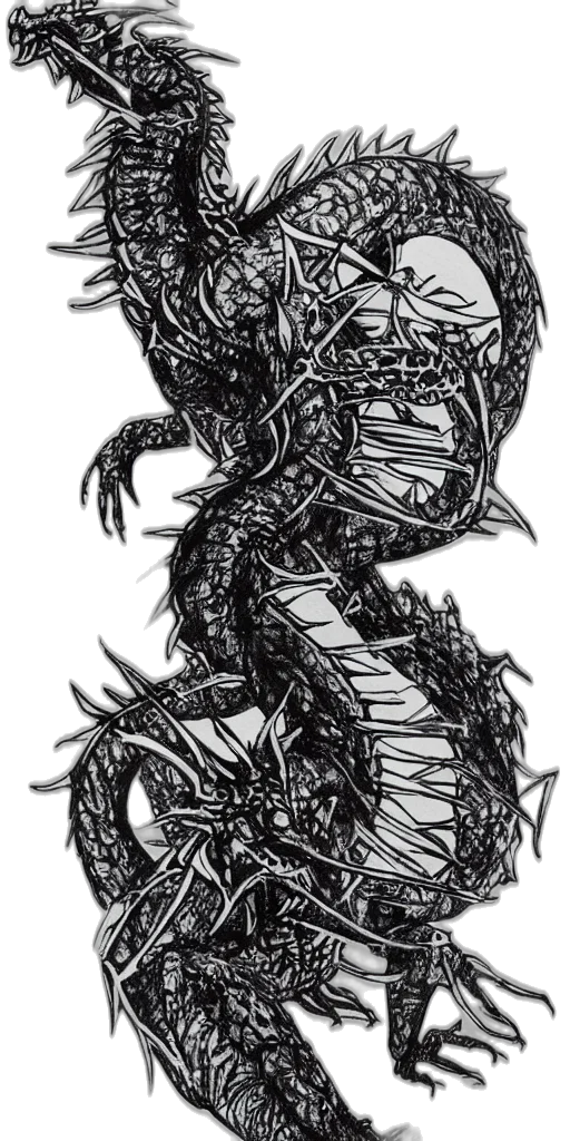 dragon, creature, animal, weapon, fantasy art, concept art, comic book art, pixel art transparent PNG cut-out
