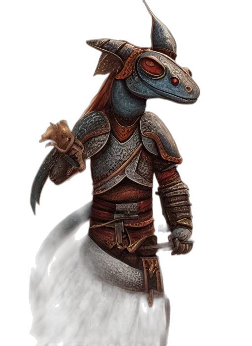 dragon, staff, mask, sword transparent PNG cut-out