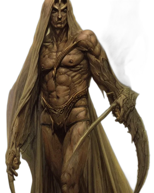 creature, staff, concept art, fantasy art transparent PNG cut-out