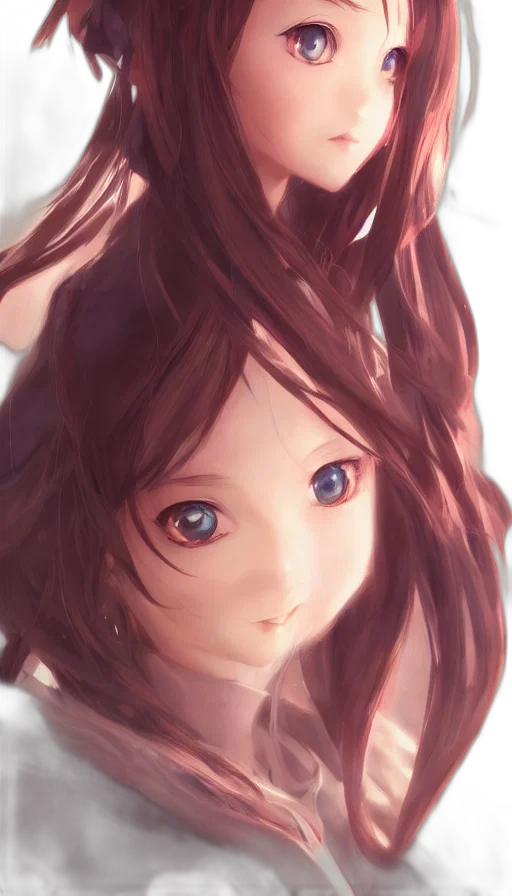 face, crown, hair, creature, anime, photorealistic, 3d render, concept art transparent PNG cut-out
