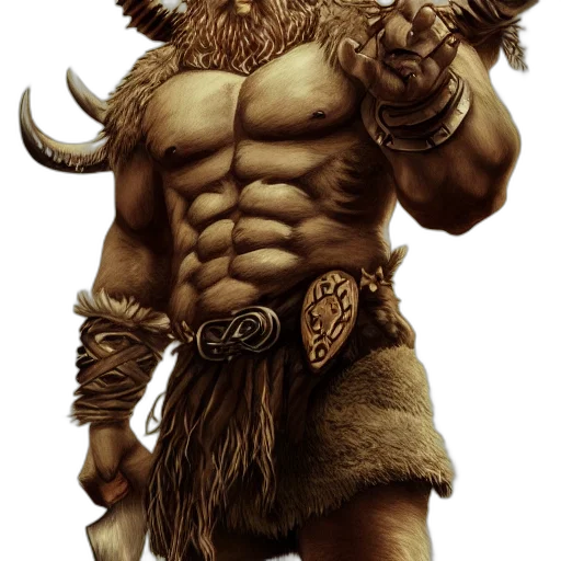 animal, creature, fantasy art, concept art, photorealistic, comic book art, viking, beast transparent PNG cut-out