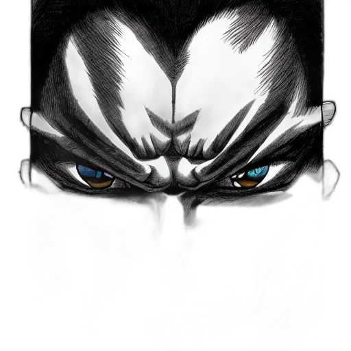 mask, face, creature, crown, comic book art, concept art, fantasy art, pencil sketch transparent PNG cut-out