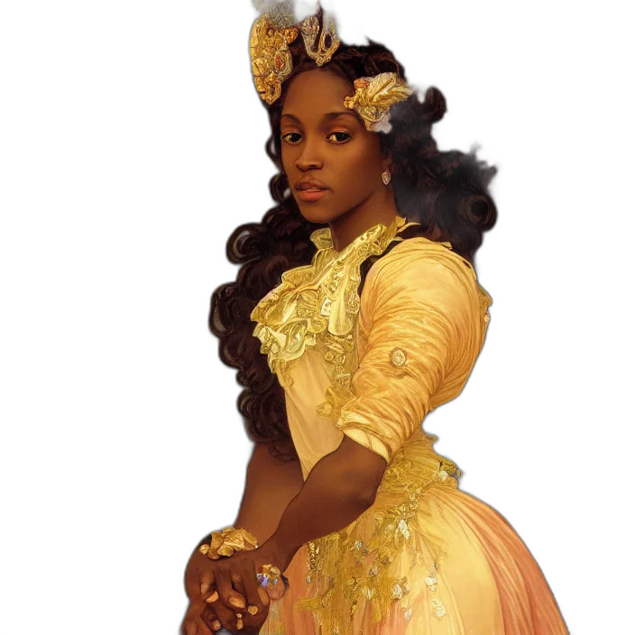 crown, dress, concept art, fantasy art transparent PNG cut-out