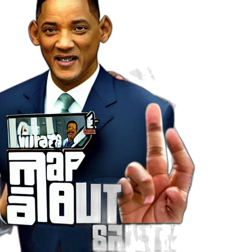 will, smith, slapping, obama transparent PNG cut-out
