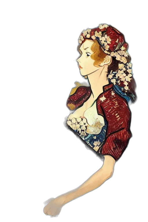 dress, jewelry, jacket, staff transparent PNG cut-out