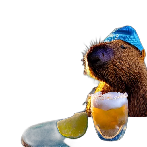 hat, animal, photorealistic, 3d render transparent PNG cut-out
