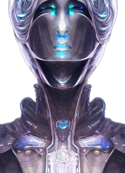 robot, face, mask, creature transparent PNG cut-out