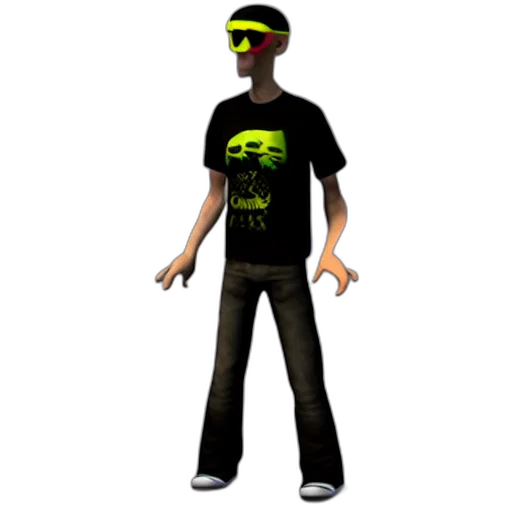 staff, 3d render, concept art, pixel art, cartoon, neon, green, tony transparent PNG cut-out