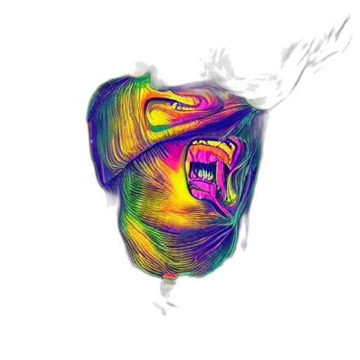 mask, dragon, face, jacket, photorealistic, fantasy art, vaporwave, concept art transparent PNG cut-out