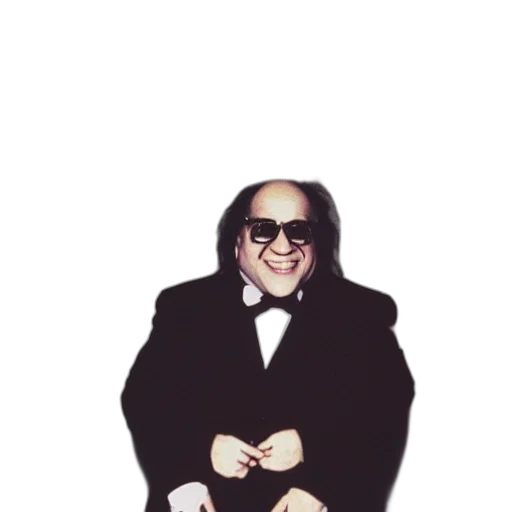 jacket, animal, creature, concept art, cartoon, polaroid, danny, devito transparent PNG cut-out