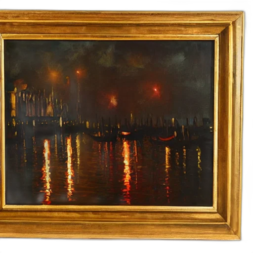 oil painting, photorealistic, concept art, night transparent PNG cut-out