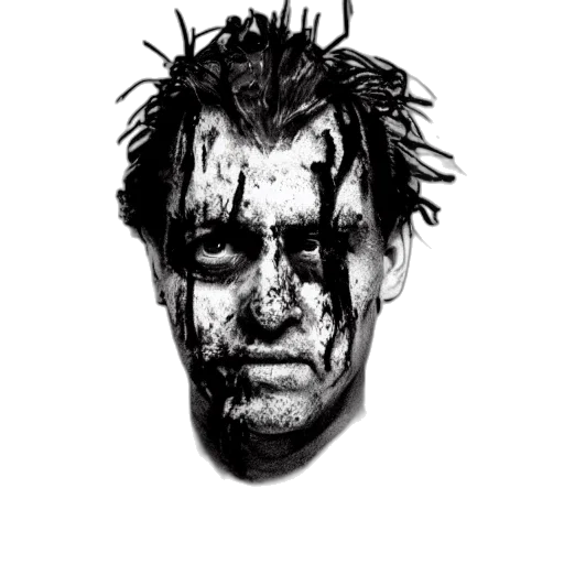 face, mask, hair, creature transparent PNG cut-out