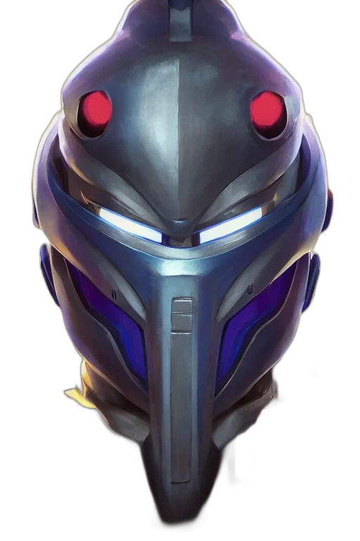 robot, mask, face, concept art transparent PNG cut-out