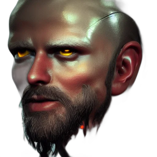 face, mask, staff, creature transparent PNG cut-out