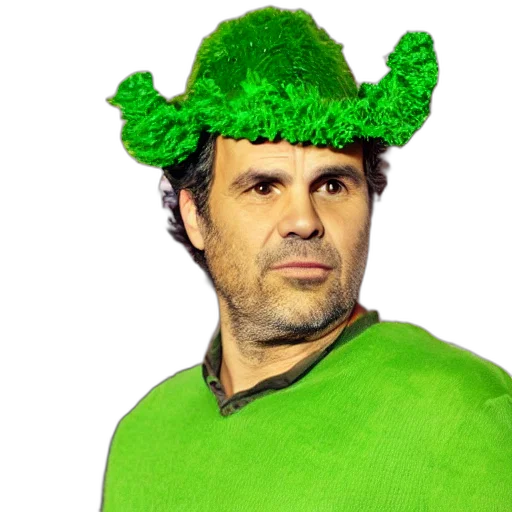hat, animal, crown, creature, green, mark, ruffalo, apple transparent PNG cut-out