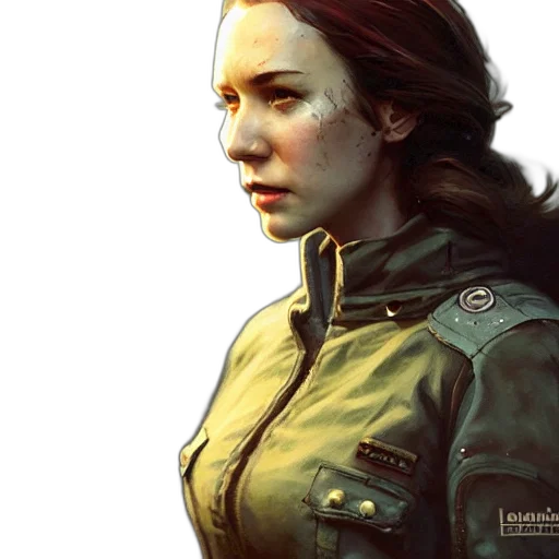 jacket, face, robot, concept art, comic book art, photorealistic, fantasy art, golden transparent PNG cut-out