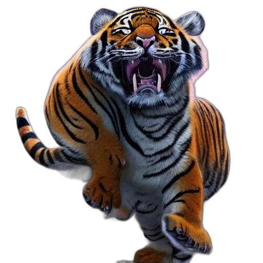 animal, creature, 3d render, photorealistic transparent PNG cut-out