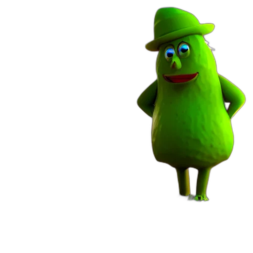 hat, creature, animal, staff transparent PNG cut-out
