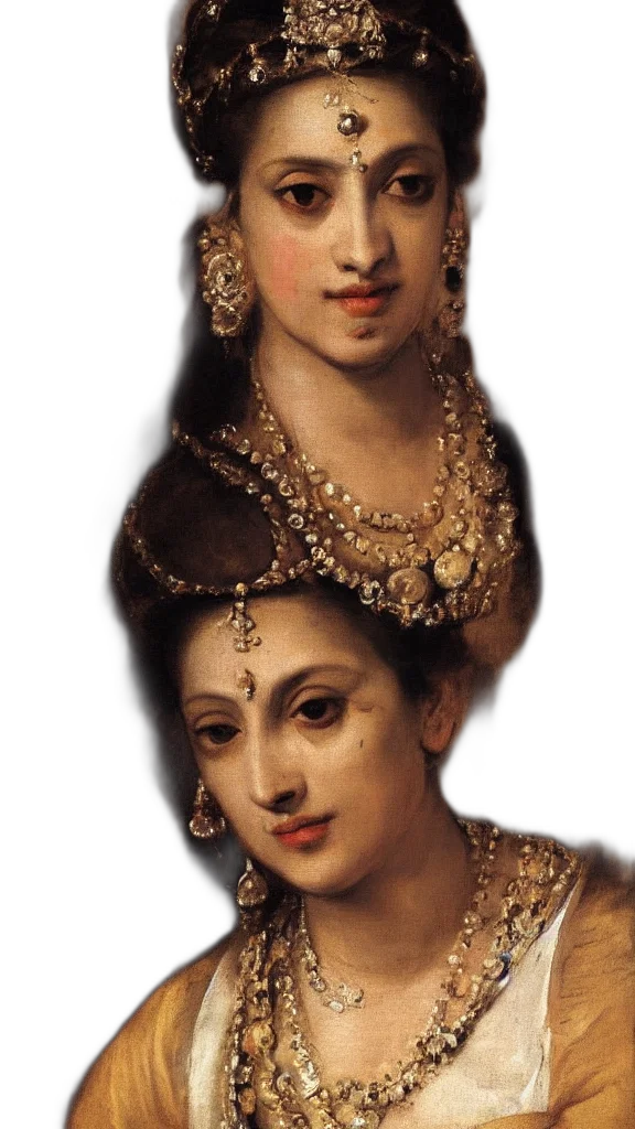 jewelry, crown, face, mask, oil painting, photorealistic, 3d render, concept art transparent PNG cut-out