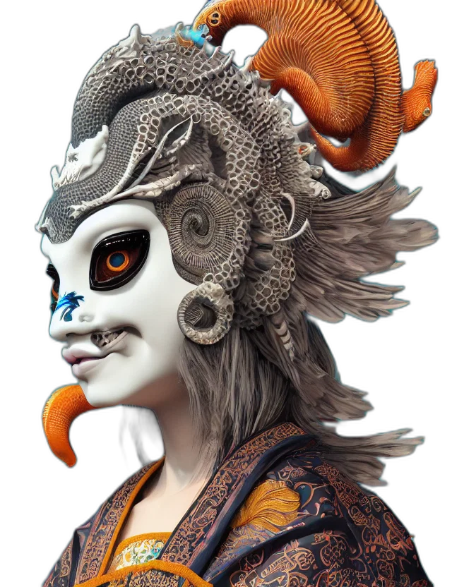 mask, face, fantasy art, concept art transparent PNG cut-out