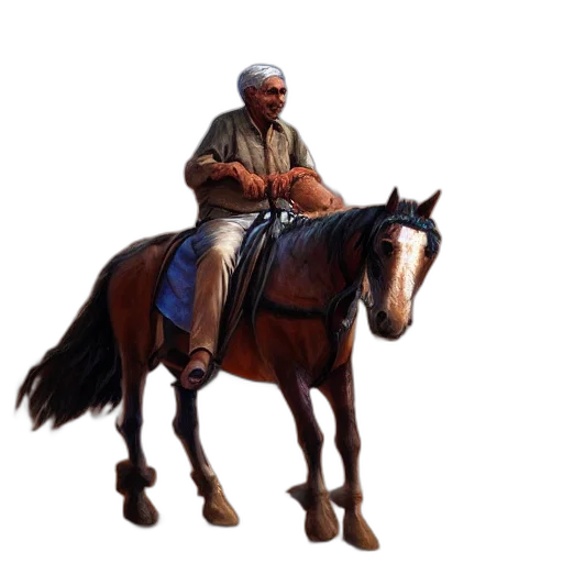 animal, staff, hat, weapon transparent PNG cut-out