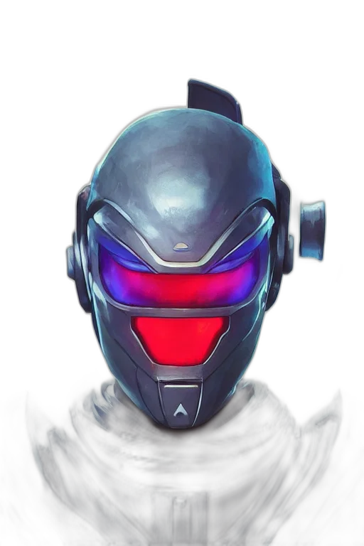 robot, mask, face, concept art transparent PNG cut-out