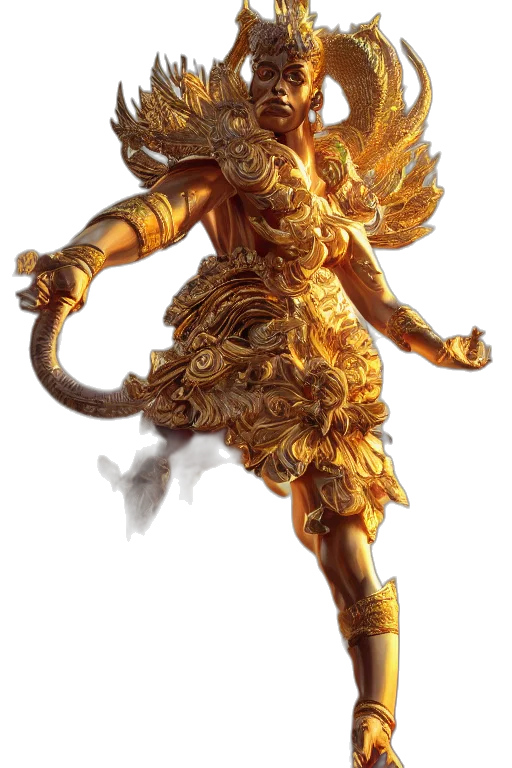 dragon, staff, mask, creature transparent PNG cut-out