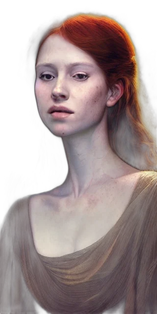 face, crown, jewelry, dress, photorealistic, fantasy art, concept art, oil painting transparent PNG cut-out