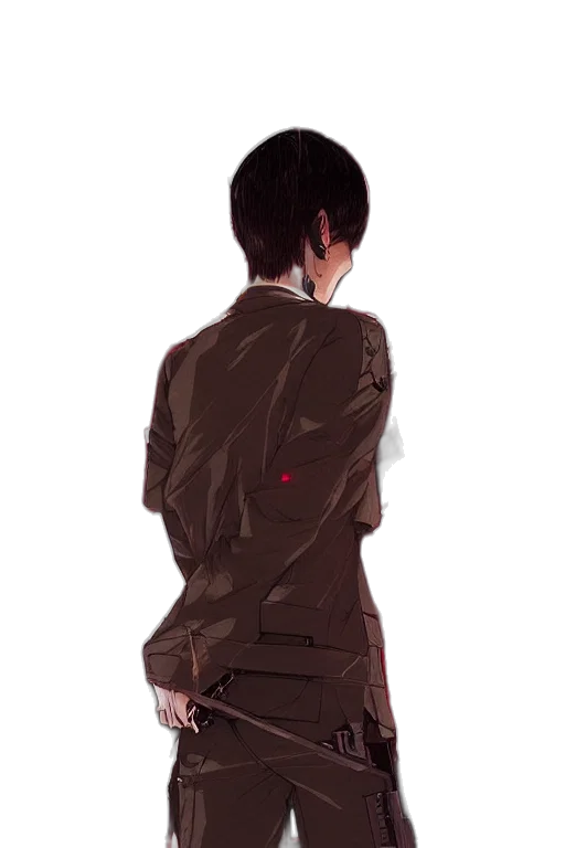 jacket, dress, staff, weapon transparent PNG cut-out