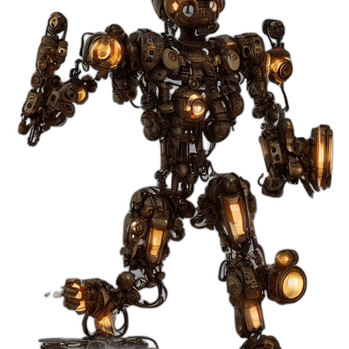 robot, weapon, staff, jewelry transparent PNG cut-out