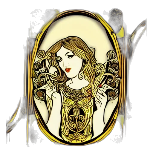 jewelry, fantasy art, cartoon, comic book art, concept art, golden, ornate, photoshop transparent PNG cut-out