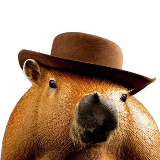 hat, animal, staff, creature transparent PNG cut-out