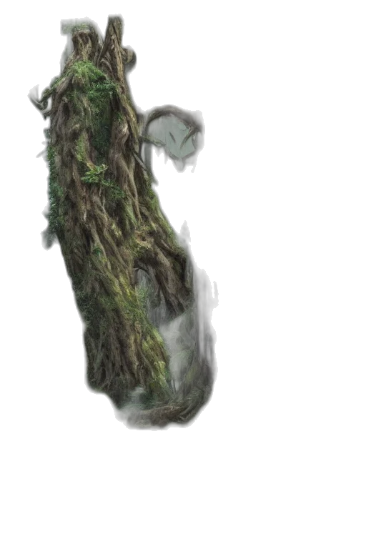 tree, dragon, creature, staff transparent PNG cut-out