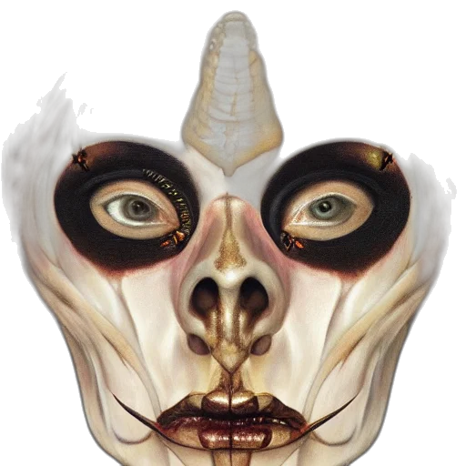 mask, face, creature, crown transparent PNG cut-out
