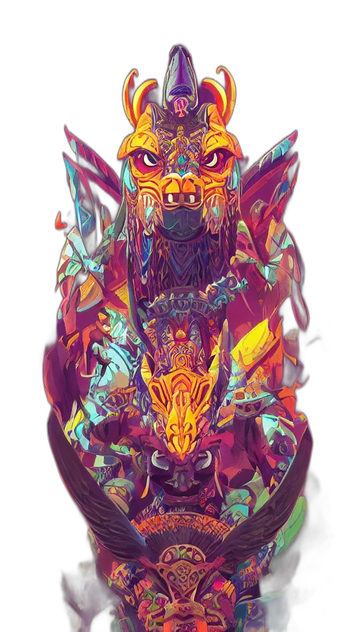 mask, creature, dragon, robot transparent PNG cut-out