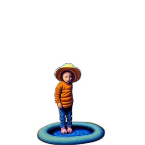 hat, creature, robot, animal, pixel art, 3d render, concept art, photorealistic transparent PNG cut-out