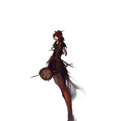 staff, dress, weapon, crown, concept art, fantasy art, pixel art, 3d render transparent PNG cut-out